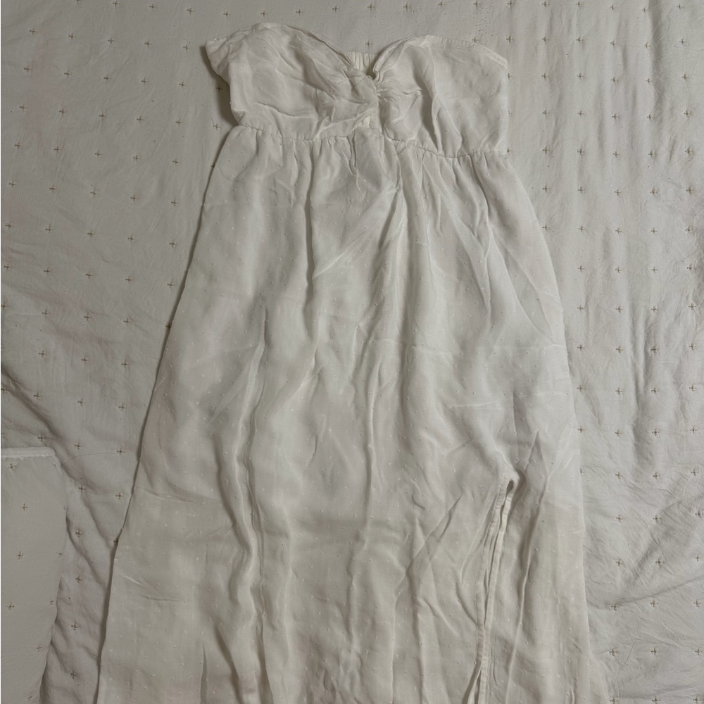 Hollister White Strapless Top